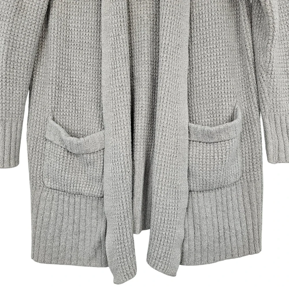 Barefoot Dreams CozyChic Lite Gray Open Front Cardigan Sweater‎